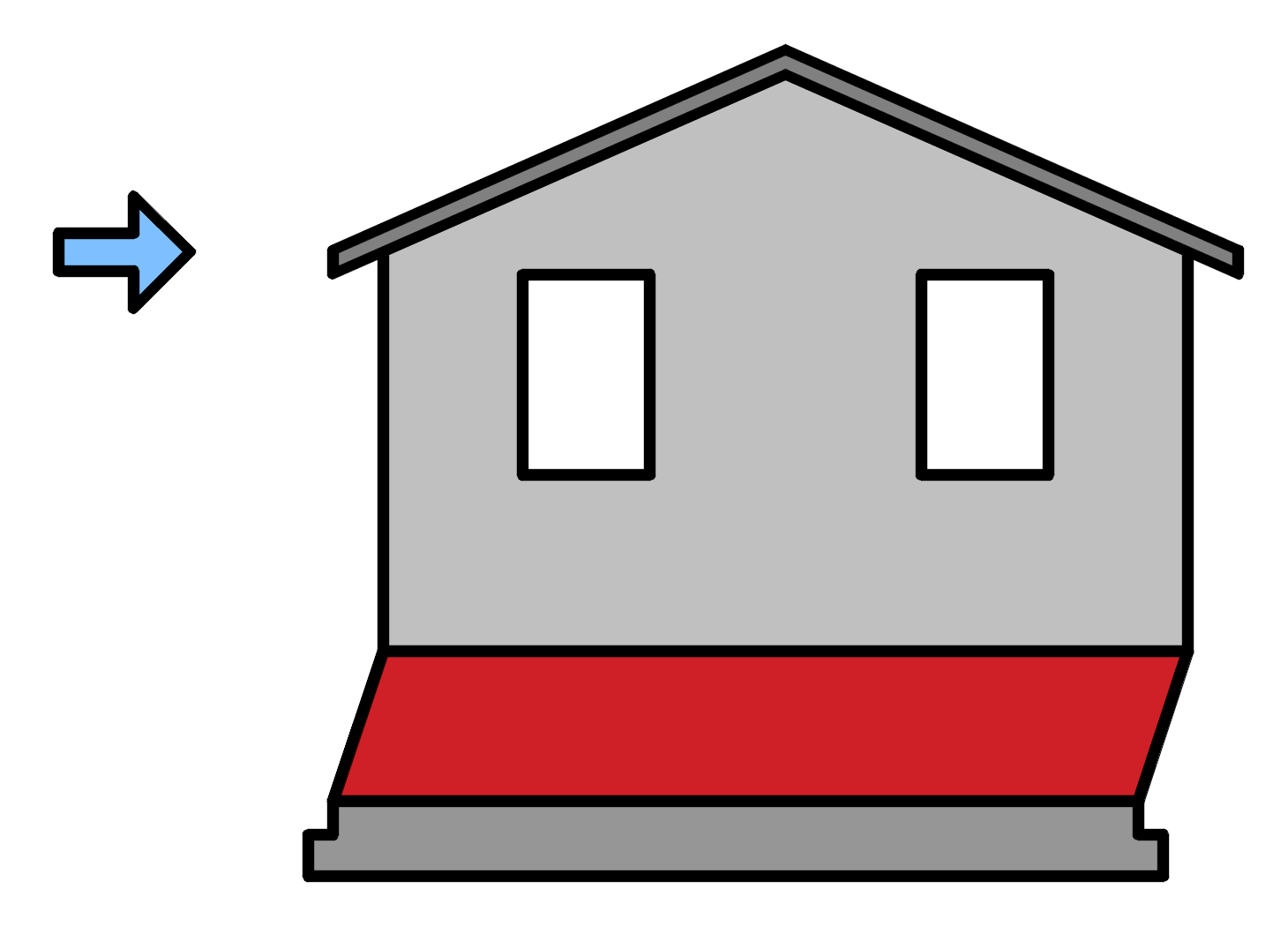Cripple wall racking under lateral load